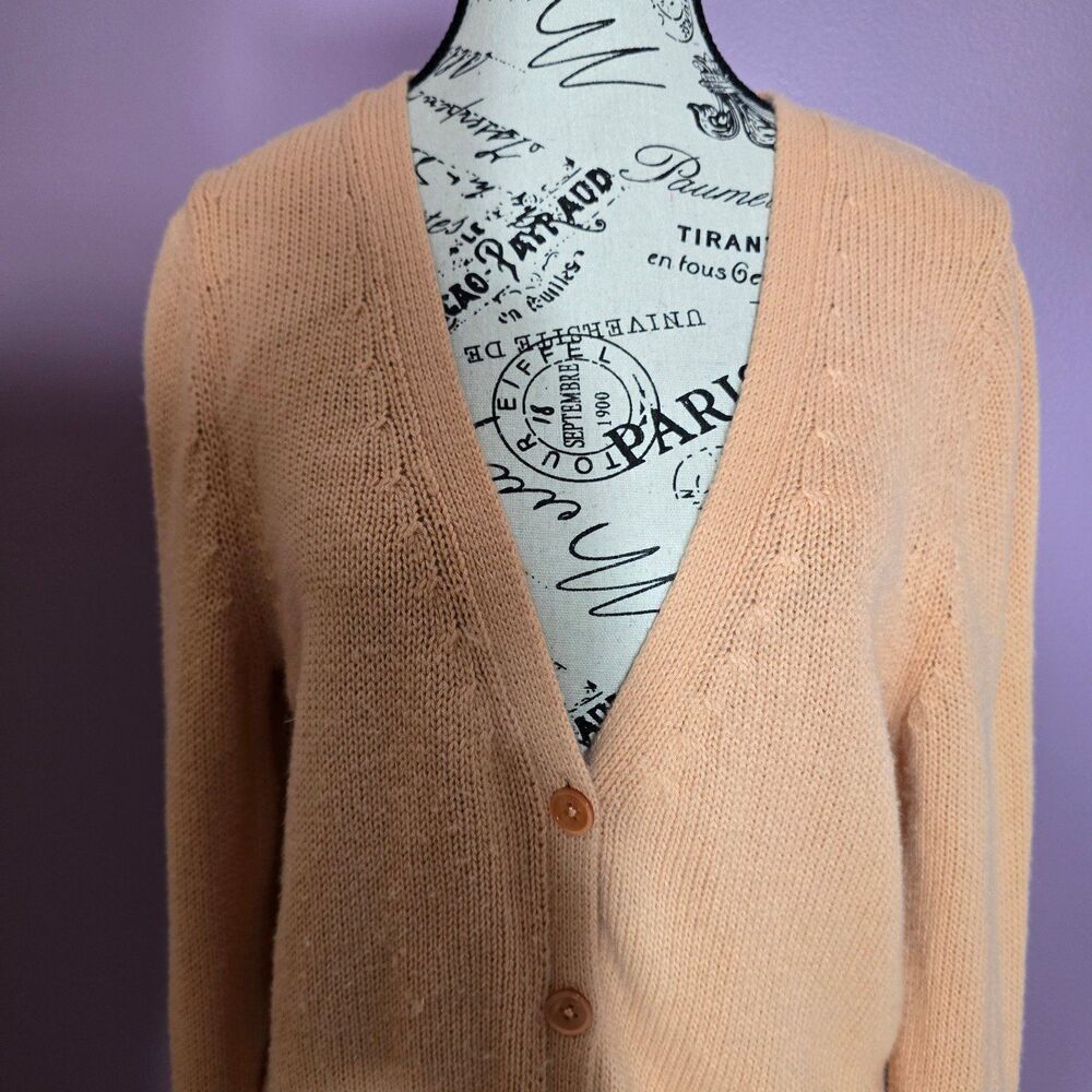 Talbots Lambswool Blend Boho Button-Up Cardigan S… - image 8